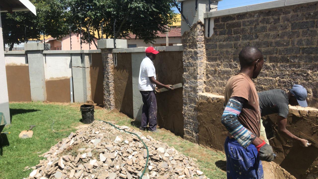 Wall rebuild project by Handyman Gauteng