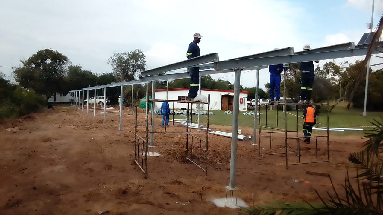 Completed solar carport installation by Handyman Gauteng