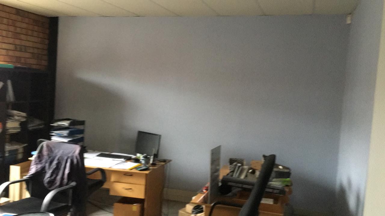 Professional warehouse painting completed